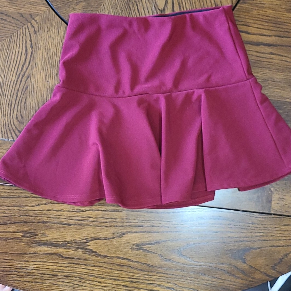 Red B Jewel Mini Skirt